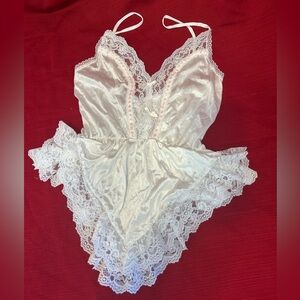 Fredericks of Hollywood white lingerie top